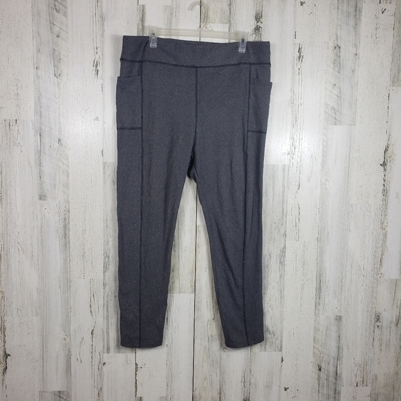 White birch gray fleece super soft leggings plus size 3XL - Picture 1 of 9
